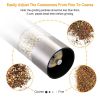 Electric Salt Pepper Grinder with Light Adjustable Coarseness Stainless Steel Salt Pepper Shaker