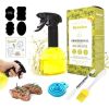 Hometeczone Oil Sprayer 8 oz Olive, Oil Mister Fryer, Canola Spritzer, Salad, Baking, Frying, BBQ